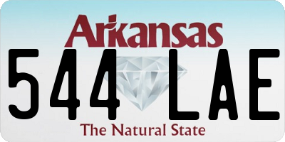 AR license plate 544LAE