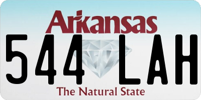 AR license plate 544LAH