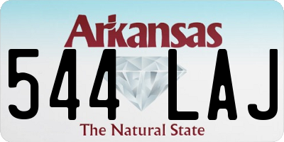 AR license plate 544LAJ