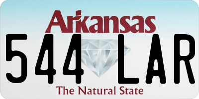 AR license plate 544LAR