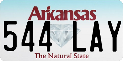 AR license plate 544LAY