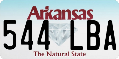 AR license plate 544LBA