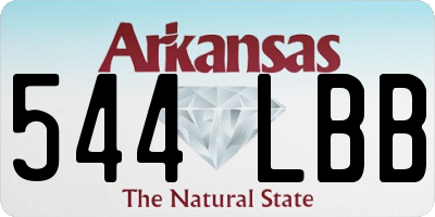 AR license plate 544LBB