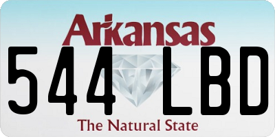 AR license plate 544LBD