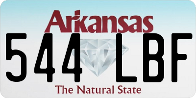 AR license plate 544LBF