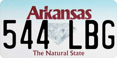 AR license plate 544LBG