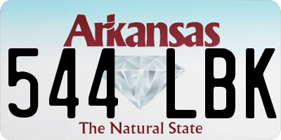 AR license plate 544LBK