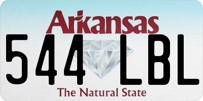 AR license plate 544LBL