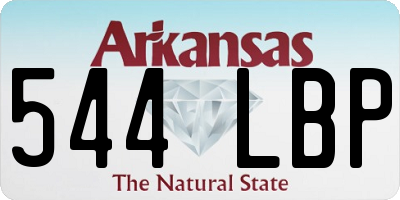 AR license plate 544LBP