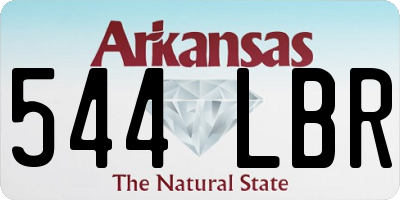 AR license plate 544LBR