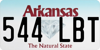 AR license plate 544LBT