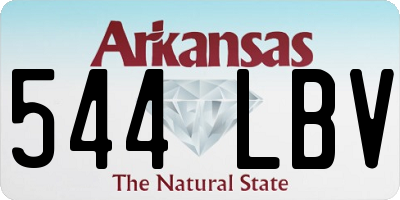 AR license plate 544LBV