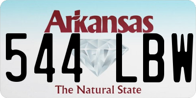 AR license plate 544LBW