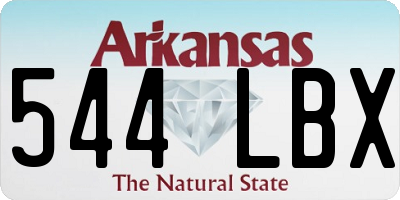 AR license plate 544LBX