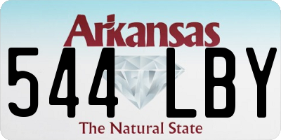 AR license plate 544LBY