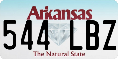 AR license plate 544LBZ