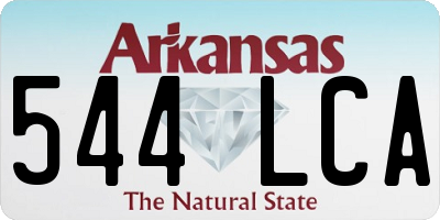 AR license plate 544LCA