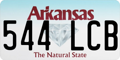 AR license plate 544LCB