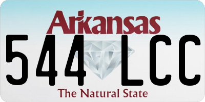 AR license plate 544LCC