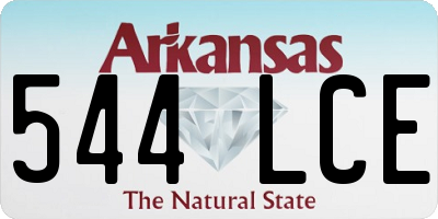 AR license plate 544LCE