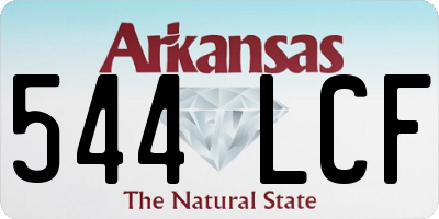 AR license plate 544LCF
