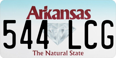 AR license plate 544LCG