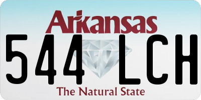 AR license plate 544LCH