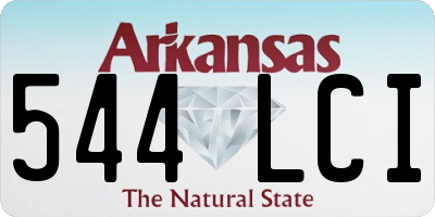 AR license plate 544LCI
