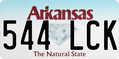 AR license plate 544LCK