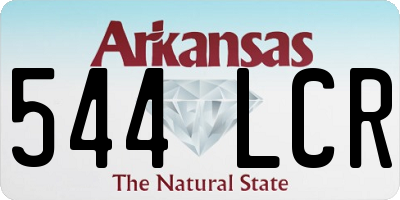 AR license plate 544LCR