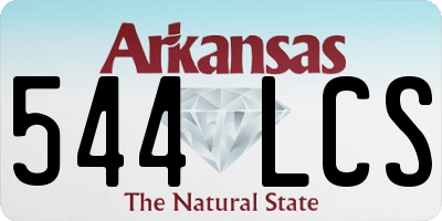 AR license plate 544LCS
