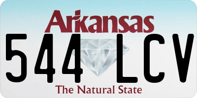 AR license plate 544LCV