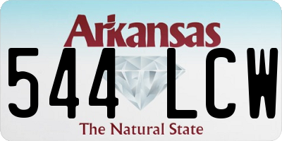 AR license plate 544LCW