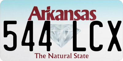 AR license plate 544LCX