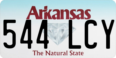 AR license plate 544LCY