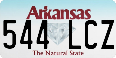 AR license plate 544LCZ