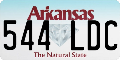 AR license plate 544LDC