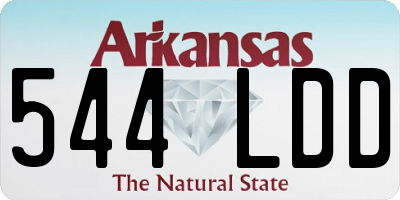 AR license plate 544LDD