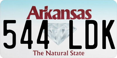 AR license plate 544LDK