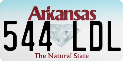 AR license plate 544LDL