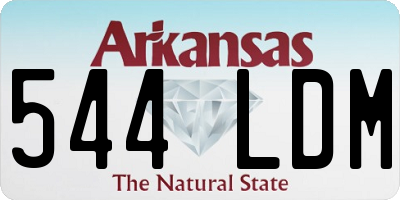 AR license plate 544LDM