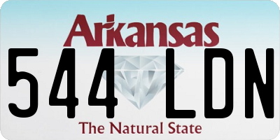 AR license plate 544LDN