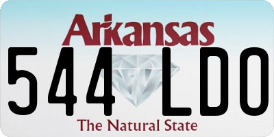 AR license plate 544LDO