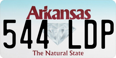 AR license plate 544LDP