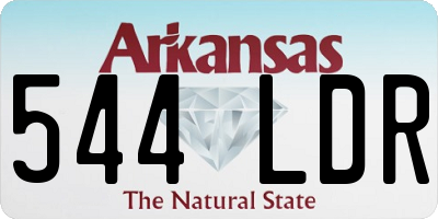 AR license plate 544LDR