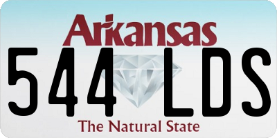 AR license plate 544LDS