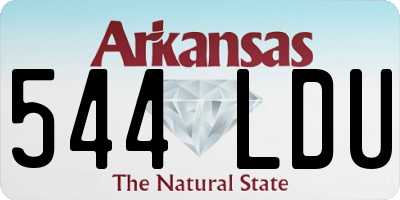 AR license plate 544LDU