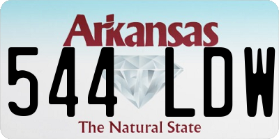 AR license plate 544LDW