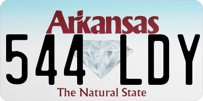 AR license plate 544LDY