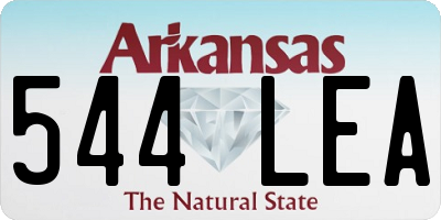 AR license plate 544LEA